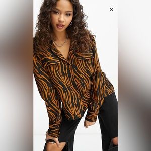 Fire & Glory Zebra Print Shirt